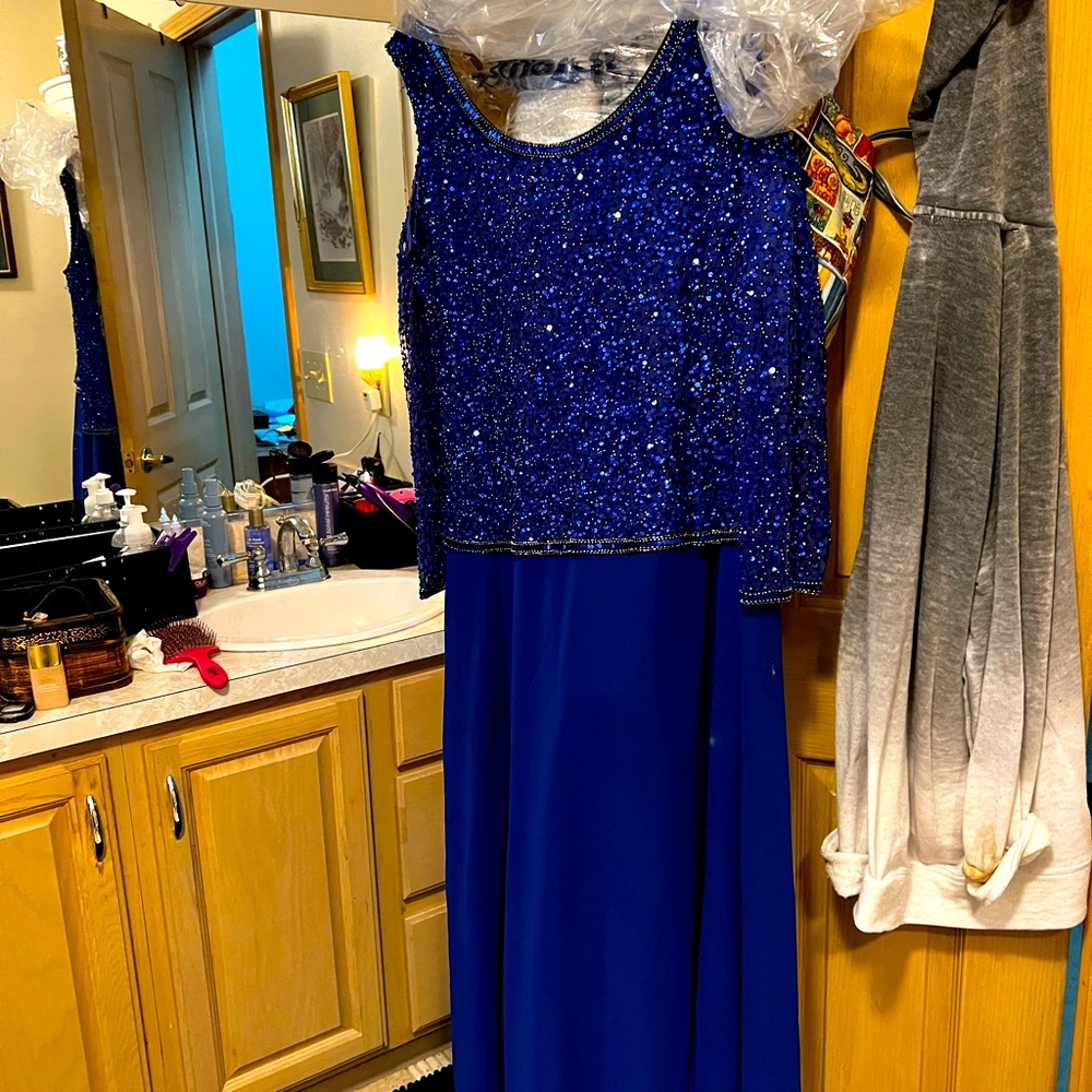 Royal blue size 18 never altered Worn one time